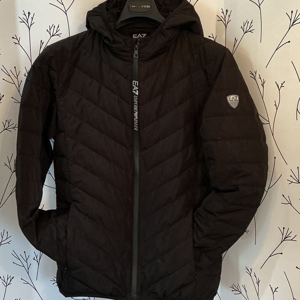 Emporio Armani EA7 Black Jacket, L New!